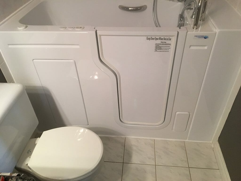 Walk-in tub installation - After